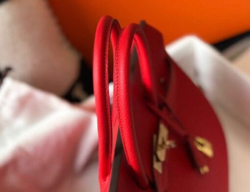 Replica Hermes Birkin Designer Tote Bag Togo Leather 28344 Red 5