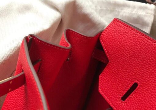 Replica Hermes Birkin Designer Tote Bag Togo Leather 28344 Red 7