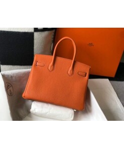 Replica Hermes Birkin Designer Tote Bag Togo Leather 28342 Orange