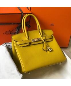 Replica Hermes Birkin Designer Tote Bag Togo Leather 28338 Yellow