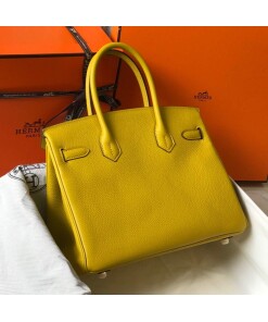 Replica Hermes Birkin Designer Tote Bag Togo Leather 28338 Yellow 2