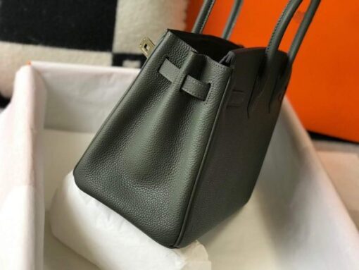Replica Hermes Birkin Designer Tote Bag Togo Leather 28337 Dark Green 4