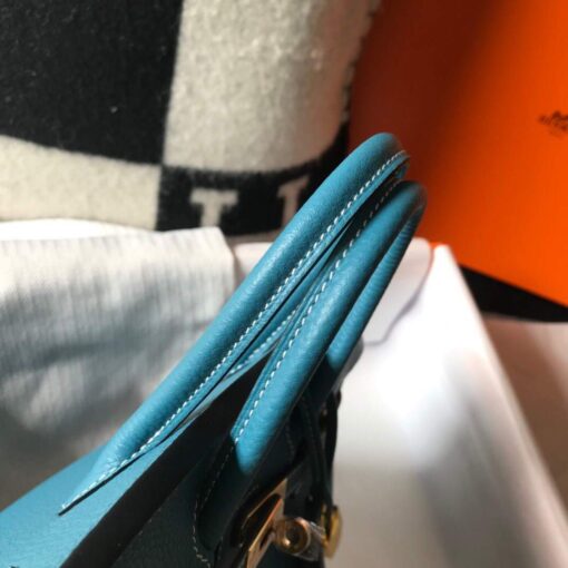 Replica Hermes Birkin Designer Tote Bag Togo Leather 28336 Blue 3