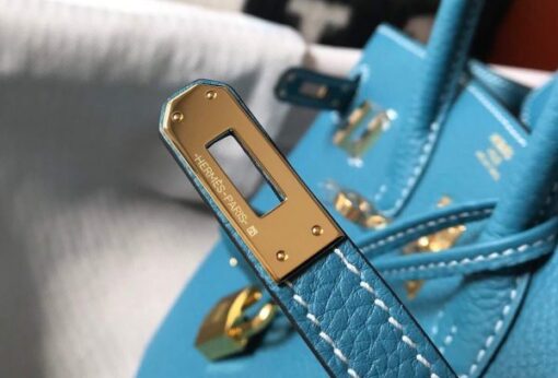 Replica Hermes Birkin Designer Tote Bag Togo Leather 28336 Blue 6
