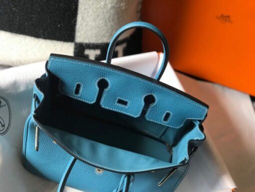 Replica Hermes Birkin Designer Tote Bag Togo Leather 28336 Blue 8