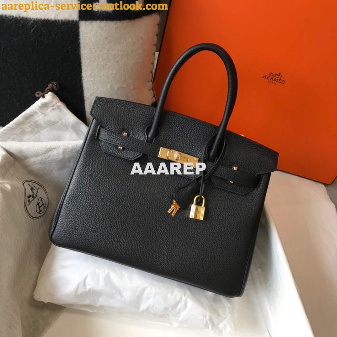Replica Hermes Birkin Designer Tote Bag Togo Leather 28334 Black 9 Replica Hermes Birkin Designer Tote Bag Togo Leather 28334 Black 9