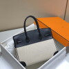 Replica Hermes Birkin Tote Bag Swift leather with canvas 285903 19