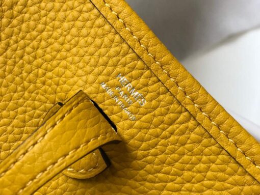 Replica Hermes Evelyne Bag Designer Hermes Mini Crossbody Real Bag 20426 Yellow 5