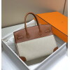 Replica Hermes Birkin Tote Bag Swift leather with canvas 285903