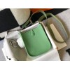 Replica Hermes Evelyne Bag Designer Hermes Mini Crossbody Real Bag 20424 Green