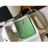 Replica Hermes Evelyne Bag Designer Hermes Mini Crossbody Real Bag 20425 Light Grey 9