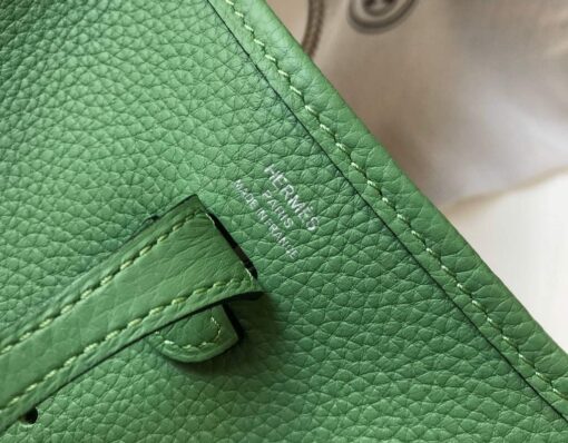 Replica Hermes Evelyne Bag Designer Hermes Mini Crossbody Real Bag 20424 Green 4