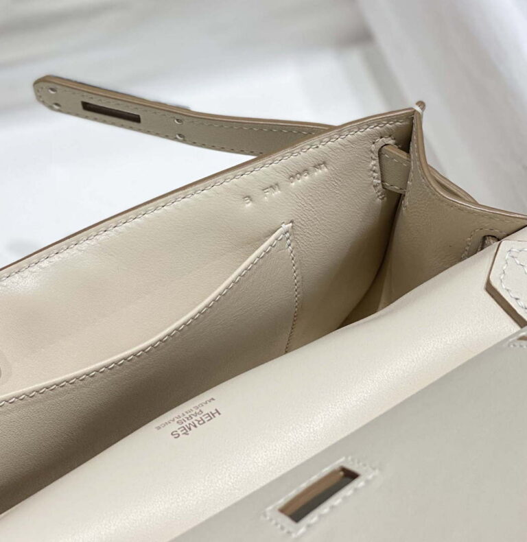 Replica Hermes 316413 Jyspiere Leather Hermes bags White H900917 7