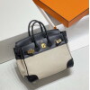 Replica Hermes Birkin Tote Bag Swift leather with canvas 285900 19