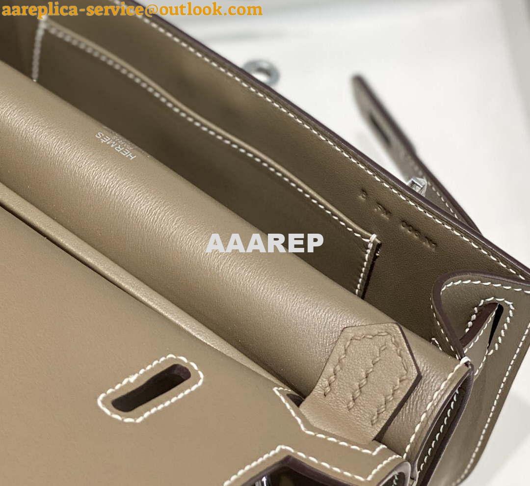 Replica Hermes 316413 Jyspiere Leather Hermes bags Elephant gray H900913 8 Replica Hermes 316413 Jyspiere Leather Hermes bags Elephant gray H900913 8