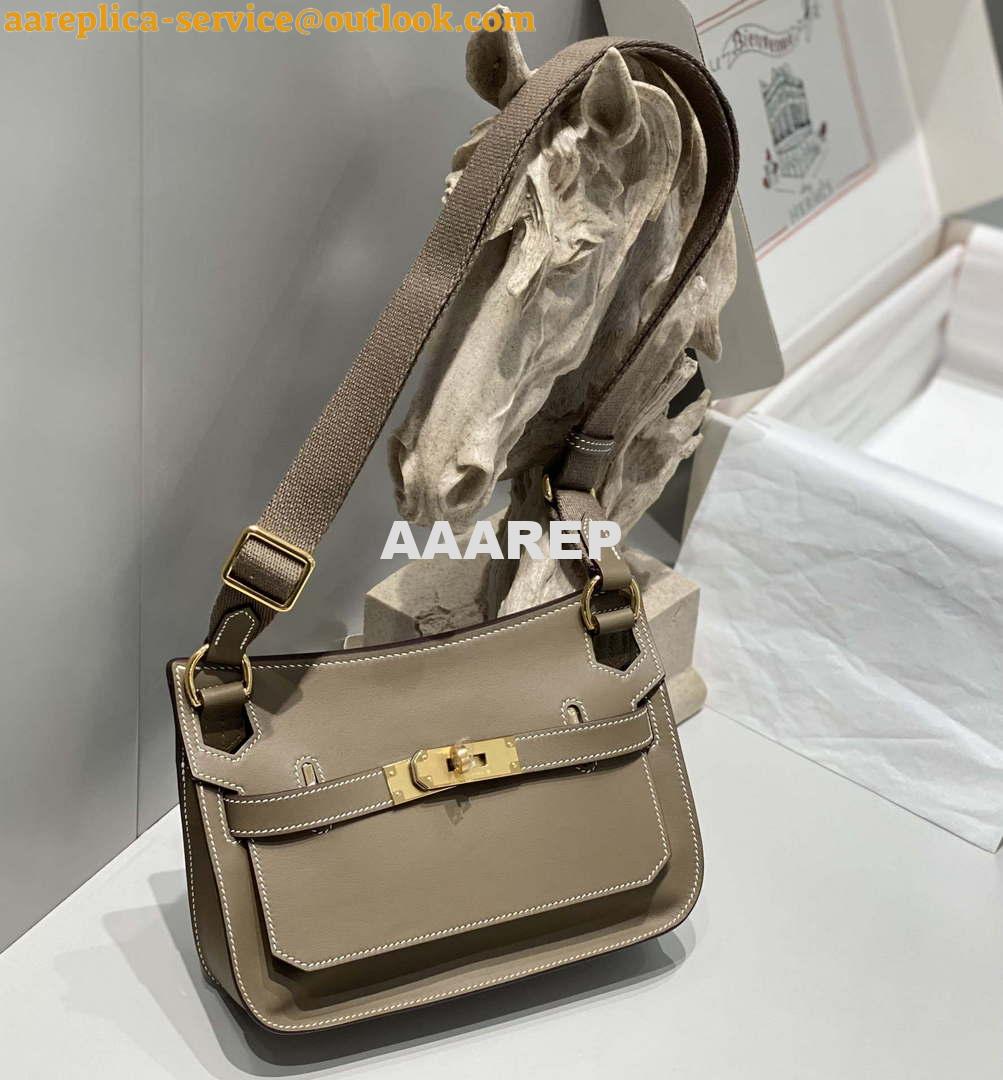 Replica Hermes 316413 Jyspiere Leather Hermes bags Elephant gray H900912 2 Replica Hermes 316413 Jyspiere Leather Hermes bags Elephant gray H900912 2