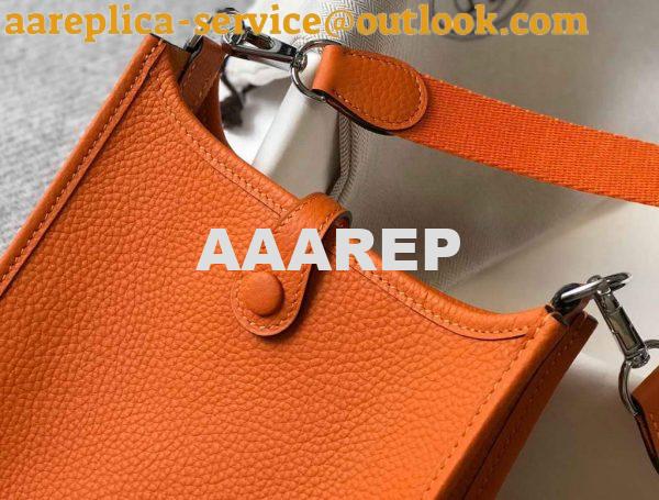 Replica Hermes Evelyne Bag Hermes Mini Crossbody Bag 20405 Silver Buckle Orange 6 Replica Hermes Evelyne Bag Hermes Mini Crossbody Bag 20405 Silver Buckle Orange 6