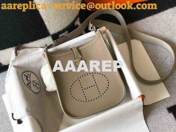 Replica Hermes Evelyne Bag Hermes Mini Crossbody Bag 20403 Silver Buckle Kakhi 2 Replica Hermes Evelyne Bag Hermes Mini Crossbody Bag 20403 Silver Buckle Kakhi 2