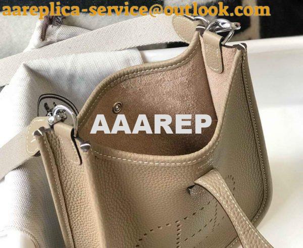 Replica Hermes Evelyne Bag Hermes Mini Crossbody Bag 20403 Silver Buckle Kakhi 8 Replica Hermes Evelyne Bag Hermes Mini Crossbody Bag 20403 Silver Buckle Kakhi 8