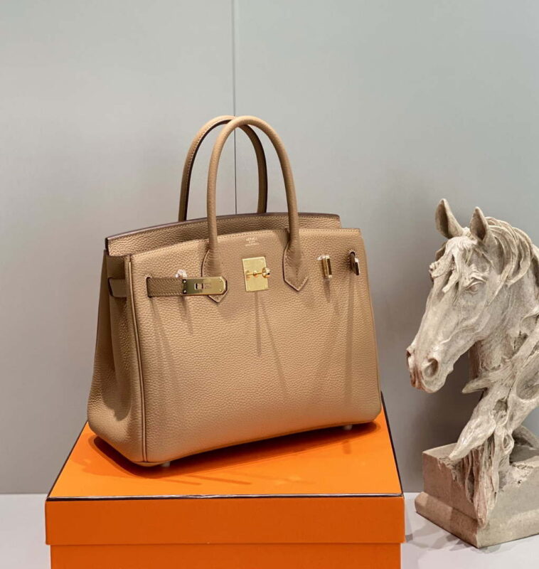Replica Hermes Birkin Designer Tote Bag Togo Leather 28567 Camel 11