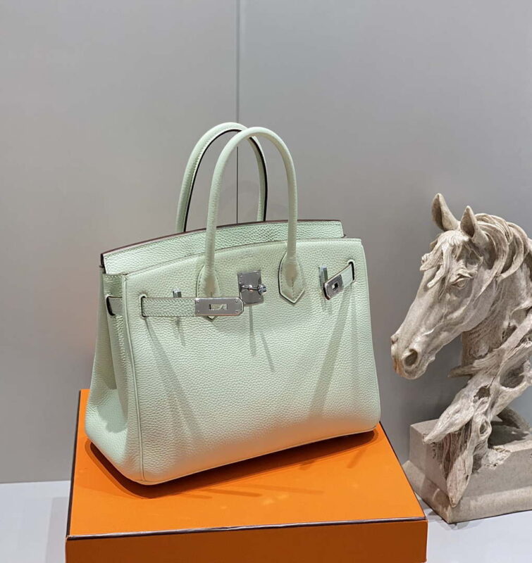 Replica Hermes Birkin Designer Tote Bag Togo Leather 28565 bubble green 12