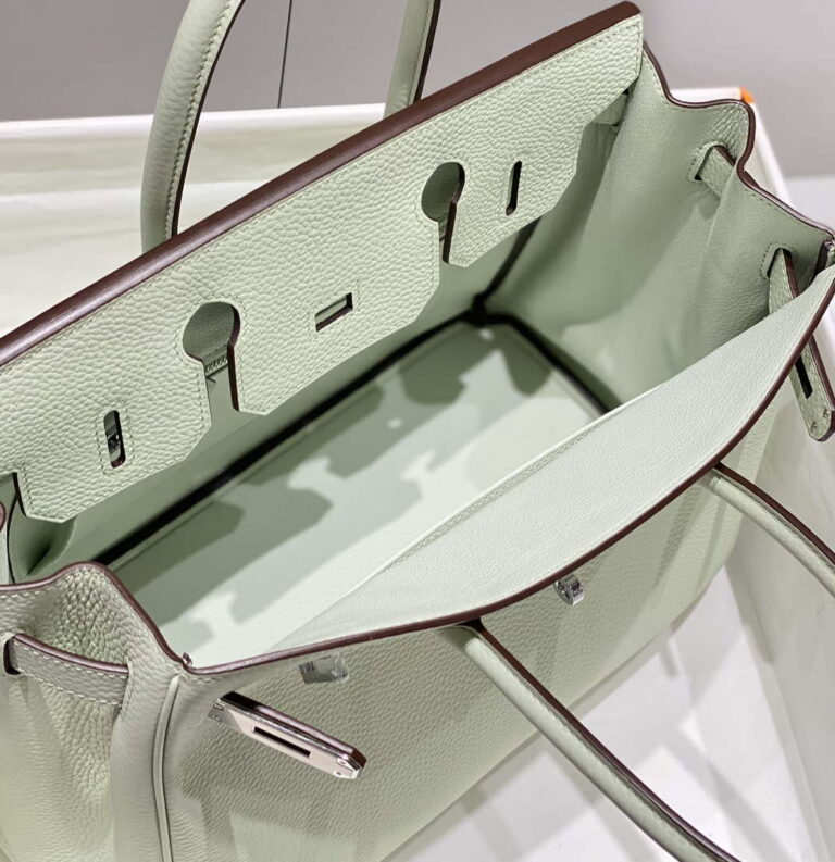 Replica Hermes Birkin Designer Tote Bag Togo Leather 28565 bubble green 17