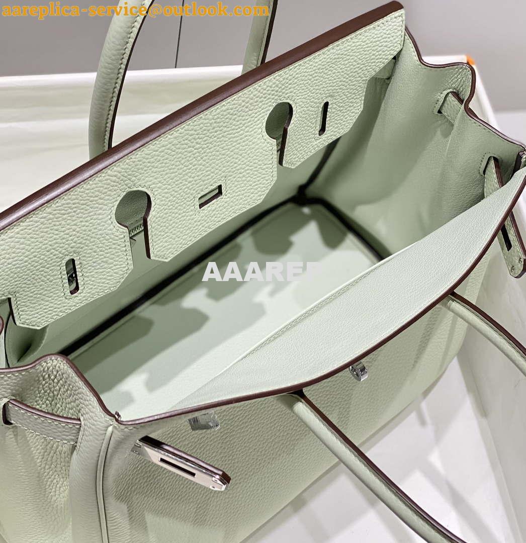 Replica Hermes Birkin Designer Tote Bag Togo Leather 28565 bubble green 17 Replica Hermes Birkin Designer Tote Bag Togo Leather 28565 bubble green 17