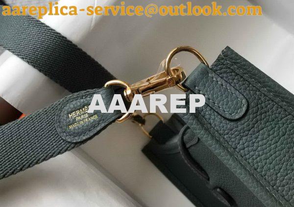 Replica Hermes Evelyne Bag Designer Hermes Mini Crossbody Bag 20391 Gold Buckle Dark Green 7 Replica Hermes Evelyne Bag Designer Hermes Mini Crossbody Bag 20391 Gold Buckle Dark Green 7