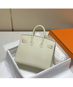 Replica Hermes Birkin Designer Tote Bag Epsom Leather 28388 Milkshake white