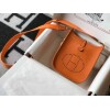 Replica Hermes Evelyne Bag Designer Hermes Mini Crossbody Bag 20390 Gold Buckle Orange