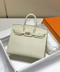 Replica Hermes Birkin Designer Tote Bag Epsom Leather 28388 Milkshake white 2