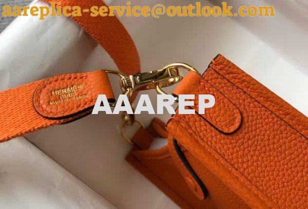 Replica Hermes Evelyne Bag Designer Hermes Mini Crossbody Bag 20390 Gold Buckle Orange 7 Replica Hermes Evelyne Bag Designer Hermes Mini Crossbody Bag 20390 Gold Buckle Orange 7