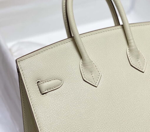 Replica Hermes Birkin Designer Tote Bag Epsom Leather 28388 Milkshake white 5