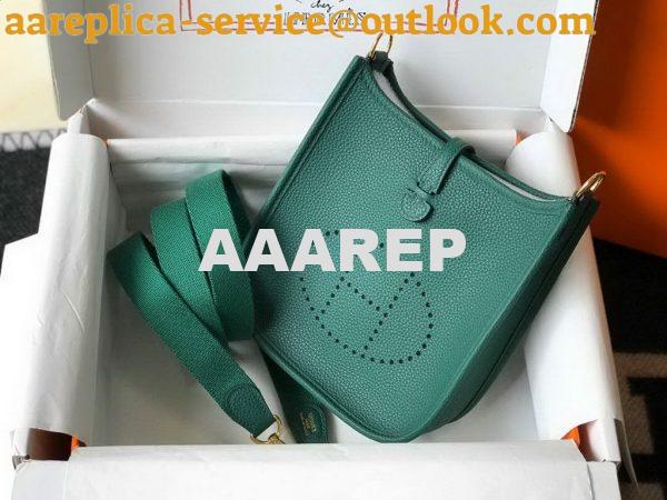 Replica Hermes Evelyne Bag Designer Hermes Mini Crossbody Bag 20389 Gold Buckle Green 4 Replica Hermes Evelyne Bag Designer Hermes Mini Crossbody Bag 20389 Gold Buckle Green 4