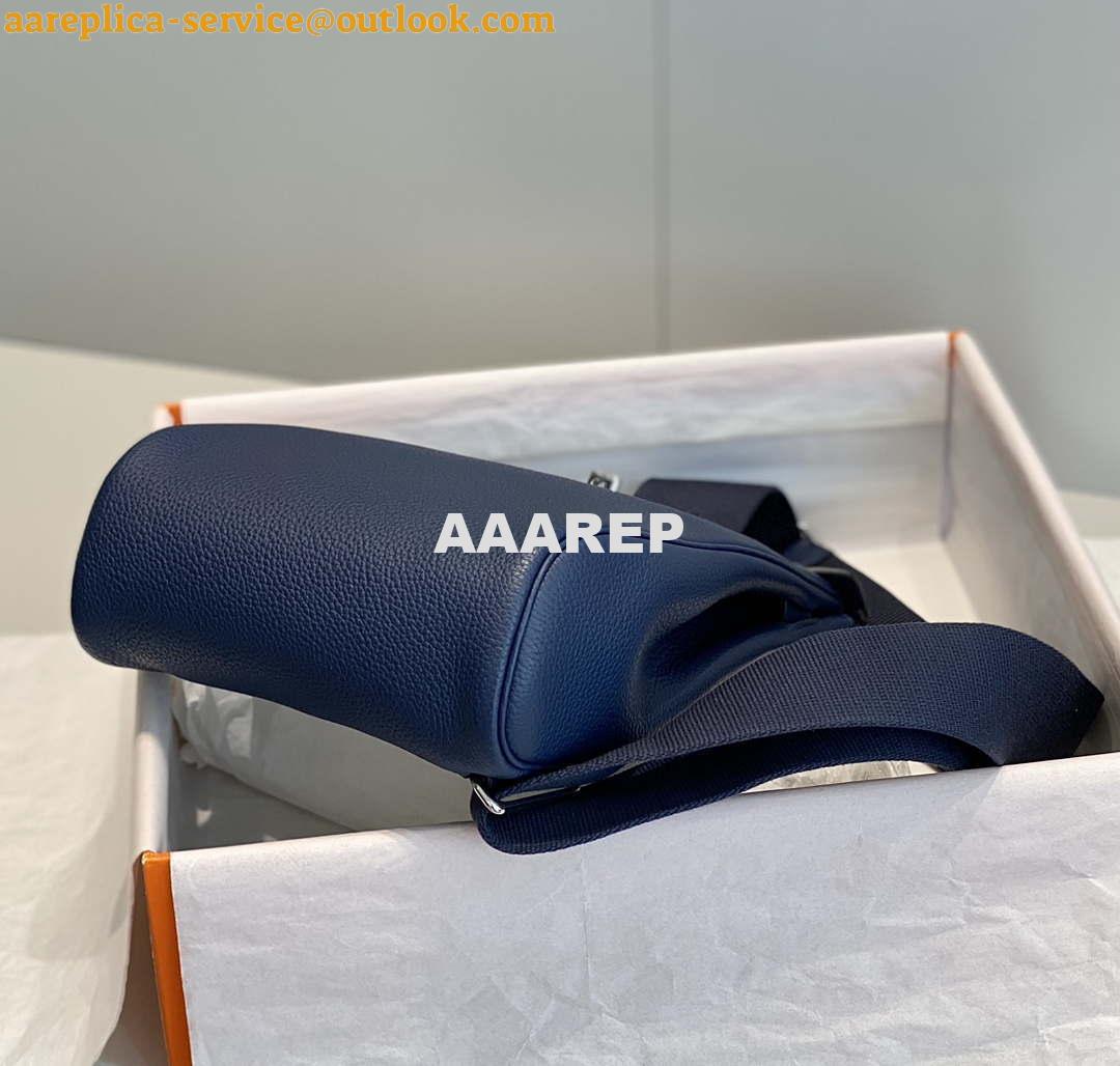 Replica Hermes H083591CK89 Hac a Dos GM backpack Navy blue 6 Replica Hermes H083591CK89 Hac a Dos GM backpack Navy blue 6