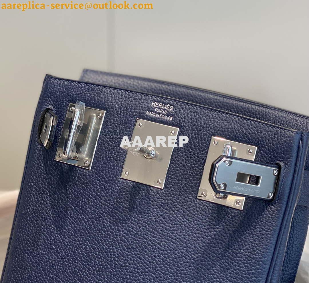 Replica Hermes H083591CK89 Hac a Dos GM backpack Navy blue 8 Replica Hermes H083591CK89 Hac a Dos GM backpack Navy blue 8