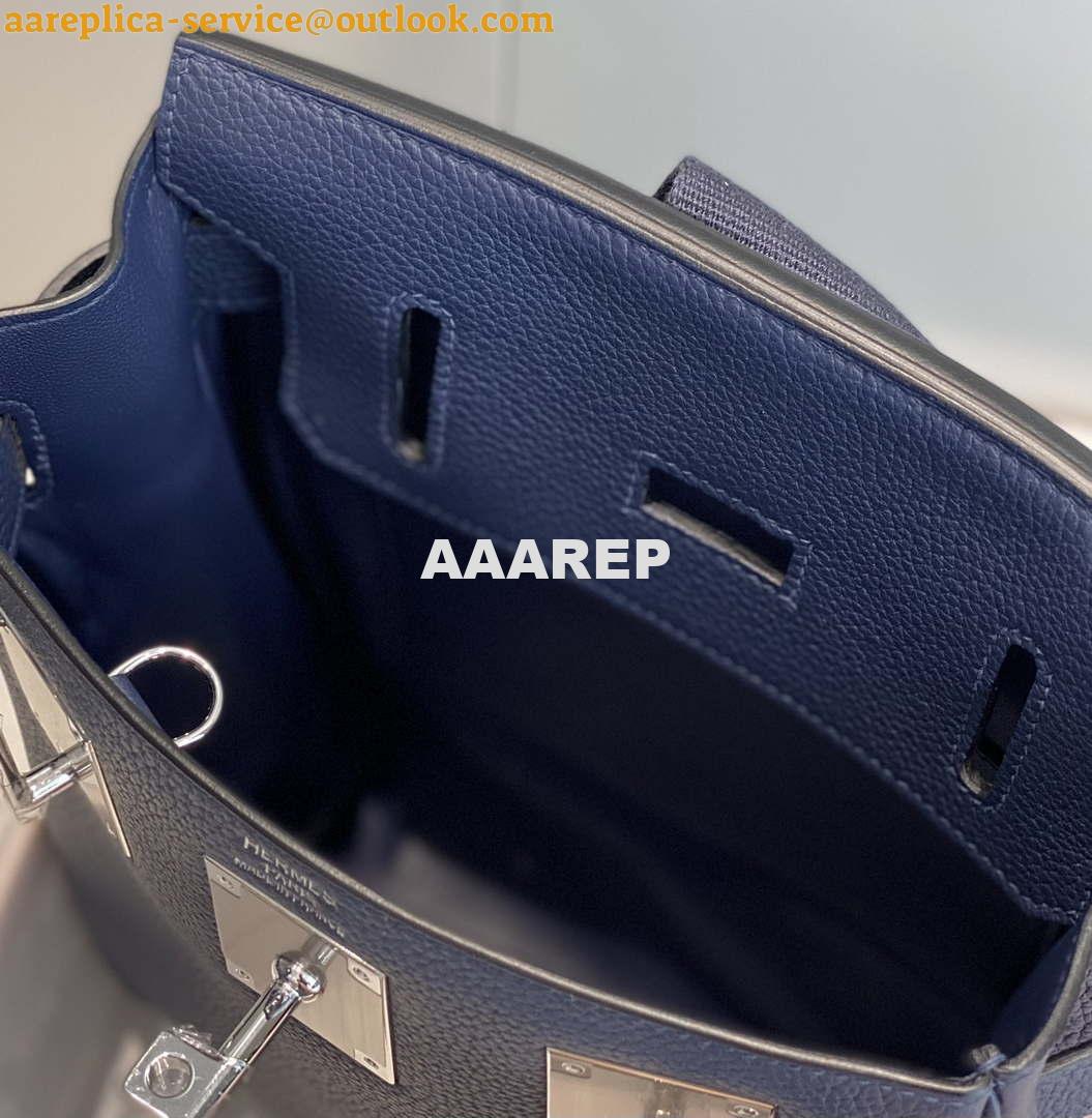 Replica Hermes H083591CK89 Hac a Dos GM backpack Navy blue 9 Replica Hermes H083591CK89 Hac a Dos GM backpack Navy blue 9