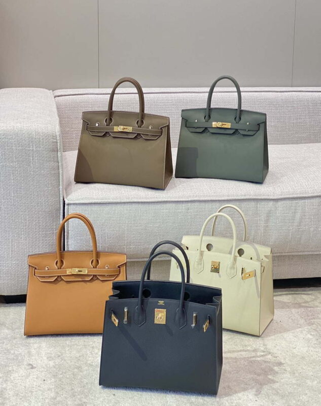 Replica Hermes Birkin Designer Tote Bag Epsom Leather 28370 Almond Green 2