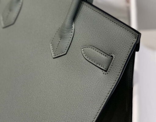 Replica Hermes Birkin Designer Tote Bag Epsom Leather 28370 Almond Green 4