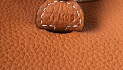 Replica Hermes Evelyne Bag Designer Hermes Mini Crossbody Bag 20386 Gold Buckle Tan 6