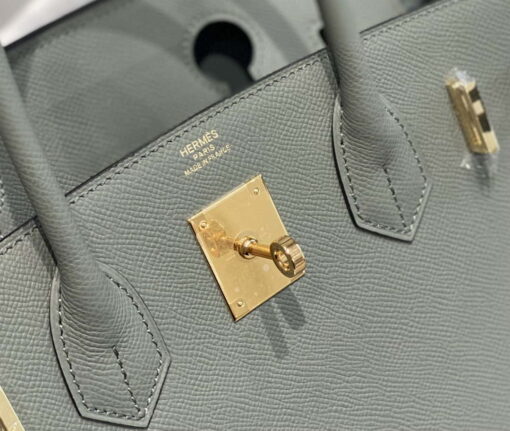 Replica Hermes Birkin Designer Tote Bag Epsom Leather 28370 Almond Green 6