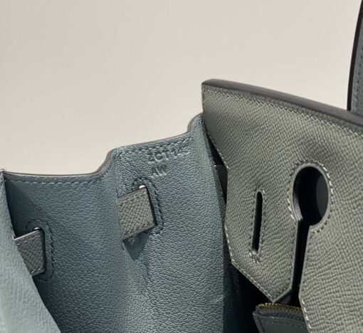 Replica Hermes Birkin Designer Tote Bag Epsom Leather 28370 Almond Green 7