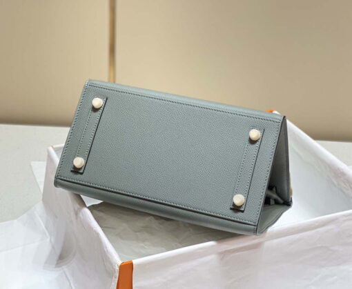 Replica Hermes Birkin Designer Tote Bag Epsom Leather 28370 Almond Green 13