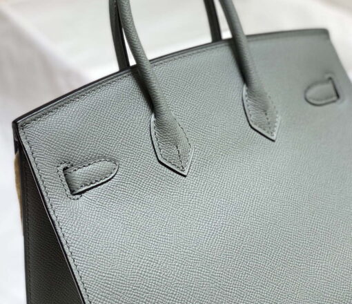 Replica Hermes Birkin Designer Tote Bag Epsom Leather 28370 Almond Green 16