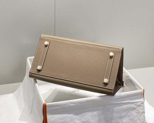 Replica Hermes Birkin Designer Tote Bag Epsom Leather 28369 elephant Gray 4
