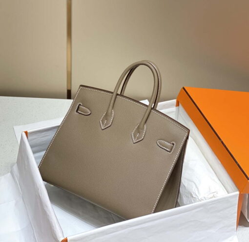 Replica Hermes Birkin Designer Tote Bag Epsom Leather 28369 elephant Gray 10