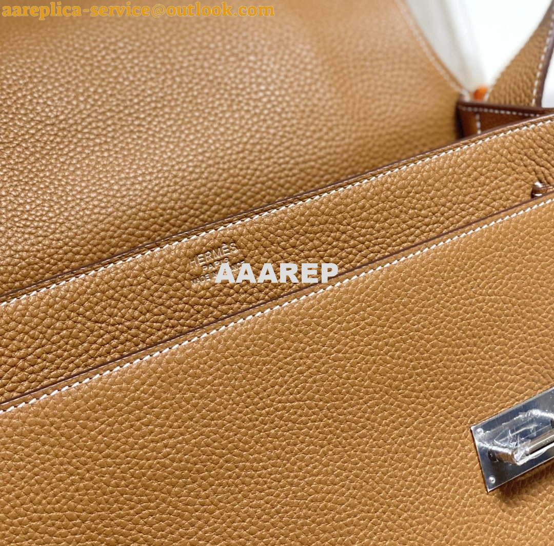 Replica Hermes H074774CK37 Steve light messenger bag 34cm Brown 7 Replica Hermes H074774CK37 Steve light messenger bag 34cm Brown 7