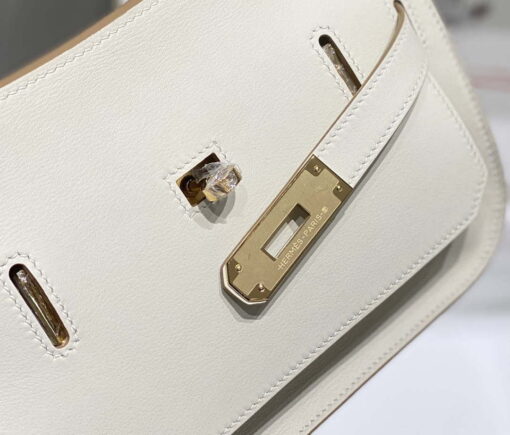 Replica Hermes 316413 Jyspiere Leather Hermes bags White H900918 6