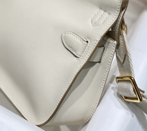 Replica Hermes 316413 Jyspiere Leather Hermes bags White H900918 7