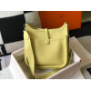 Replica Hermes H083435 Evelyne III 29 Shoulder Bag Silver Hardware Lemon Yellow